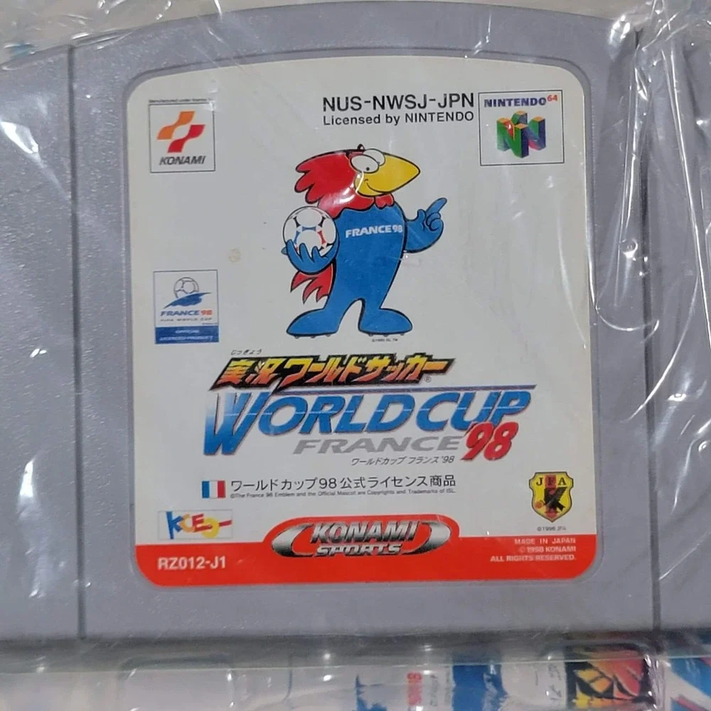 World Cup Soccer Vintage 90s N64 Japan Version Video Game
